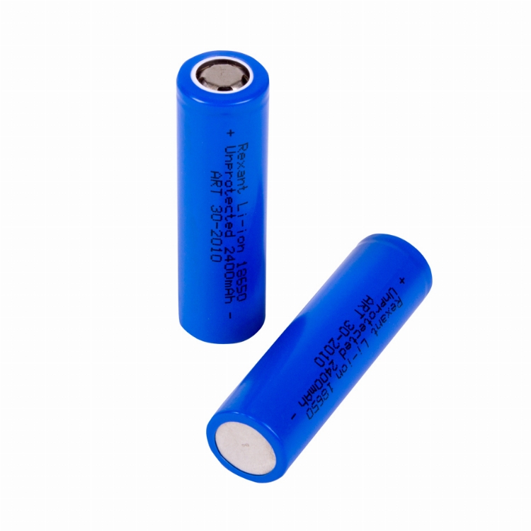 Аккумулятор 18650 unprotected Li-ion 2400 mAH 3.7 В REXANT