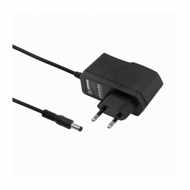 Источник питания 110-220 V AC/12 V DC 1 А 12 W с DC разъемом подключения 5.5х2.1, без влагозащиты (IP23)