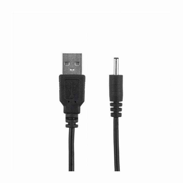 Кабель USB штекер - DC разъем питание 1,4х3,4 мм, спираль 1,5 метра REXANT