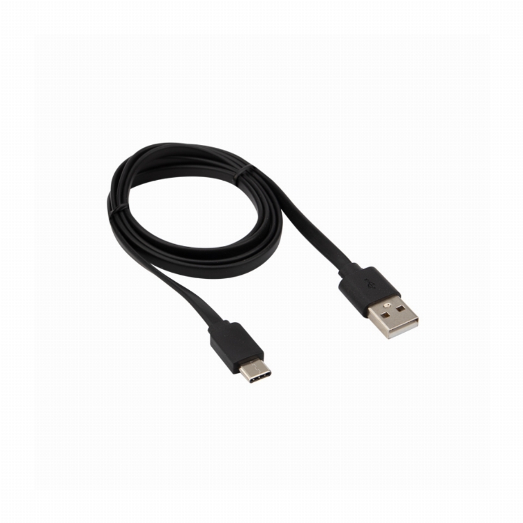 Кабель USB-Type-C/2,4A/PVC/flat/1m/REXANT