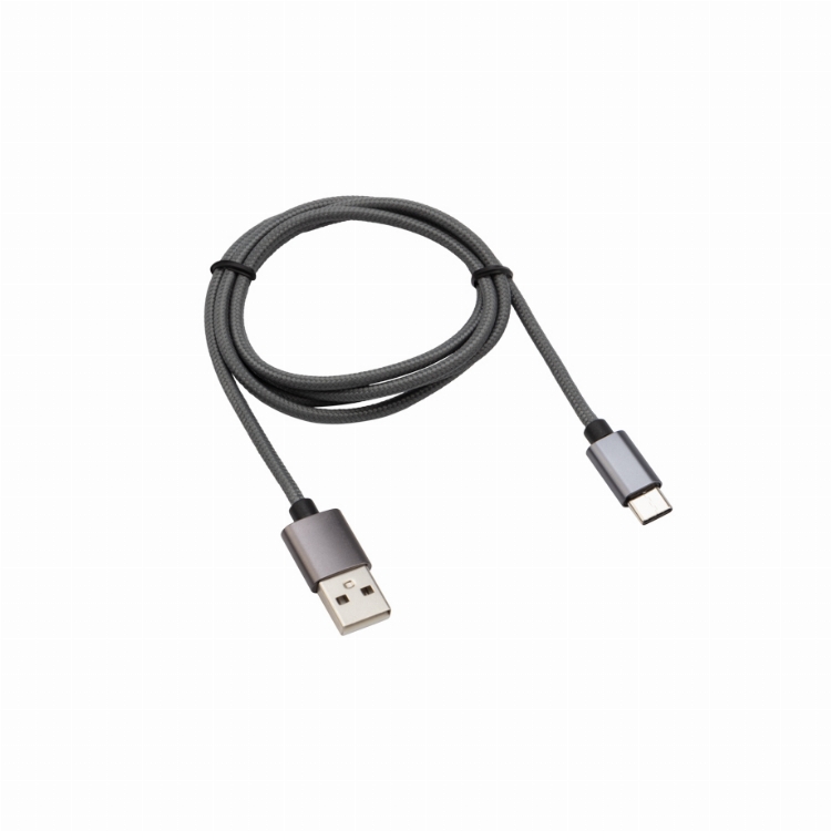 Кабель USB-Type-C/3A/nylon/grafit/1m/REXANT