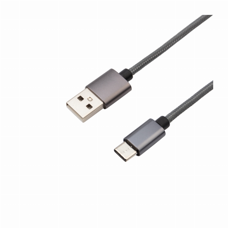 Кабель USB-Type-C/3A/nylon/grafit/1m/REXANT