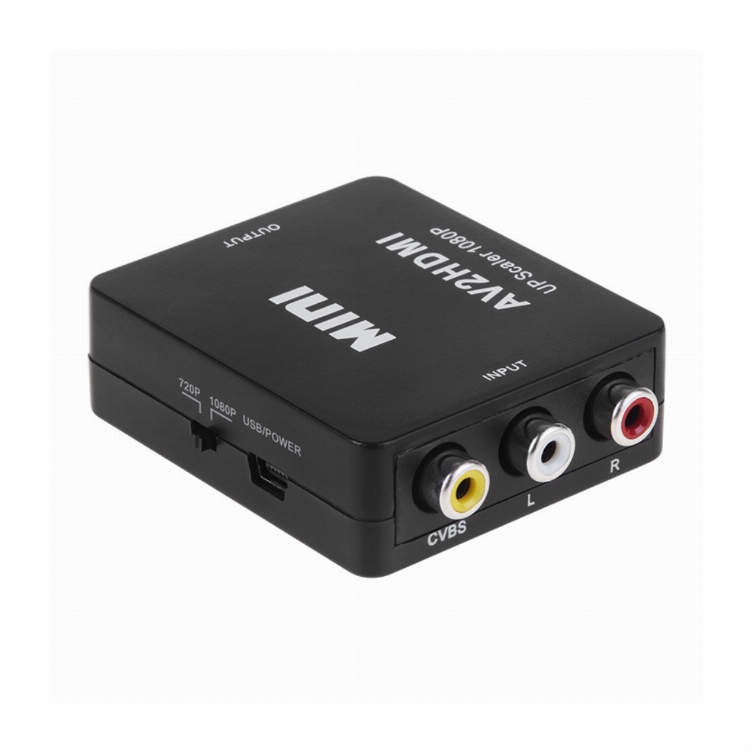 Конвертер 3 RCA на HDMI, пластик, черный REXANT