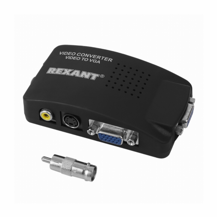 Конвертер BNC + S-video на VGA REXANT