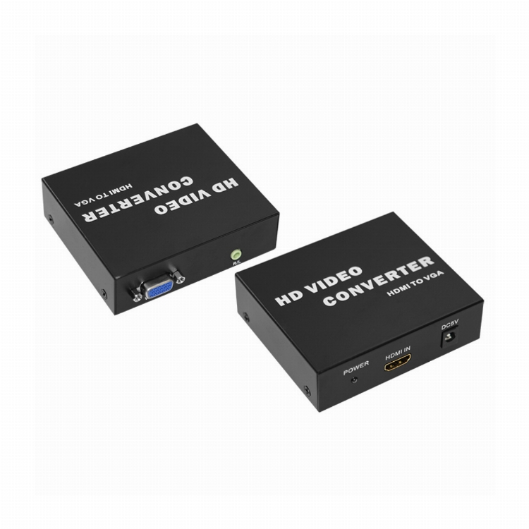 Конвертер HDMI на VGA + Стерео 3,5 мм, металл REXANT