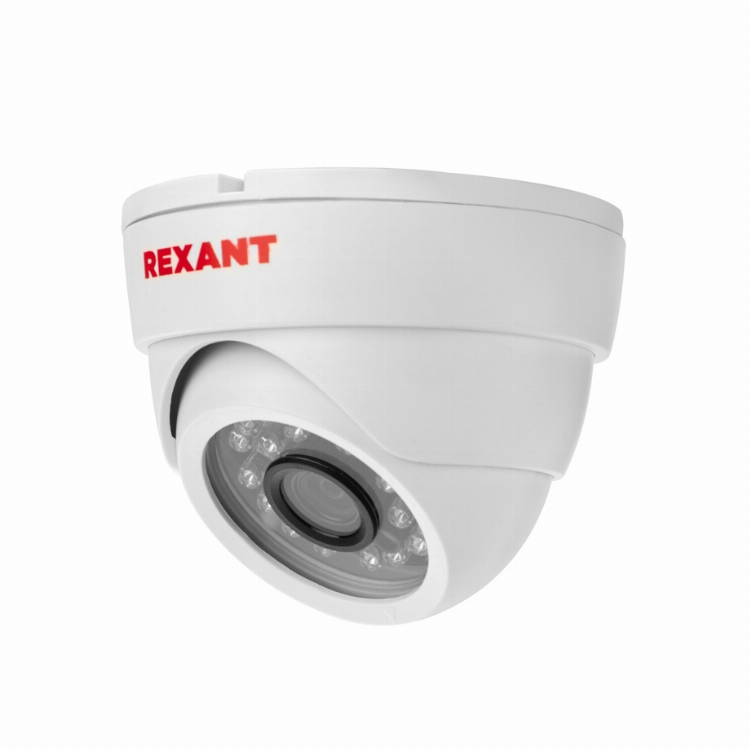 Купольная камера AHD 2.0Мп Full HD 1920x1080 (1080P), объектив 2.8мм, ИК до 30м REXANT