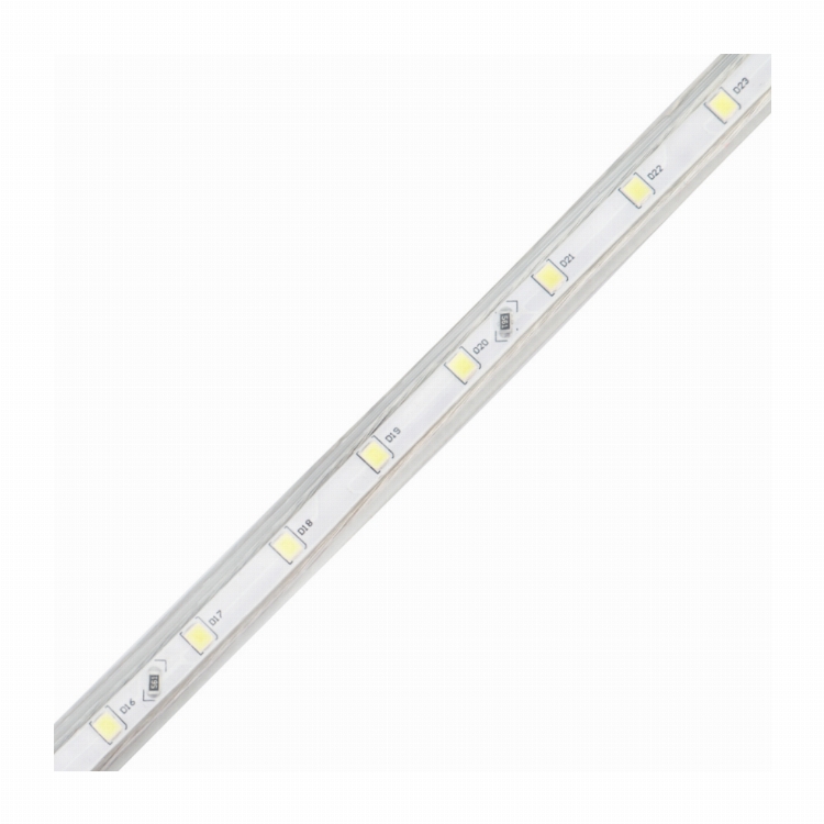 LED лента 220 В, 10х7 мм, IP67, SMD 2835, 60 LED/m, цвет свечения белый, бухта 100 м