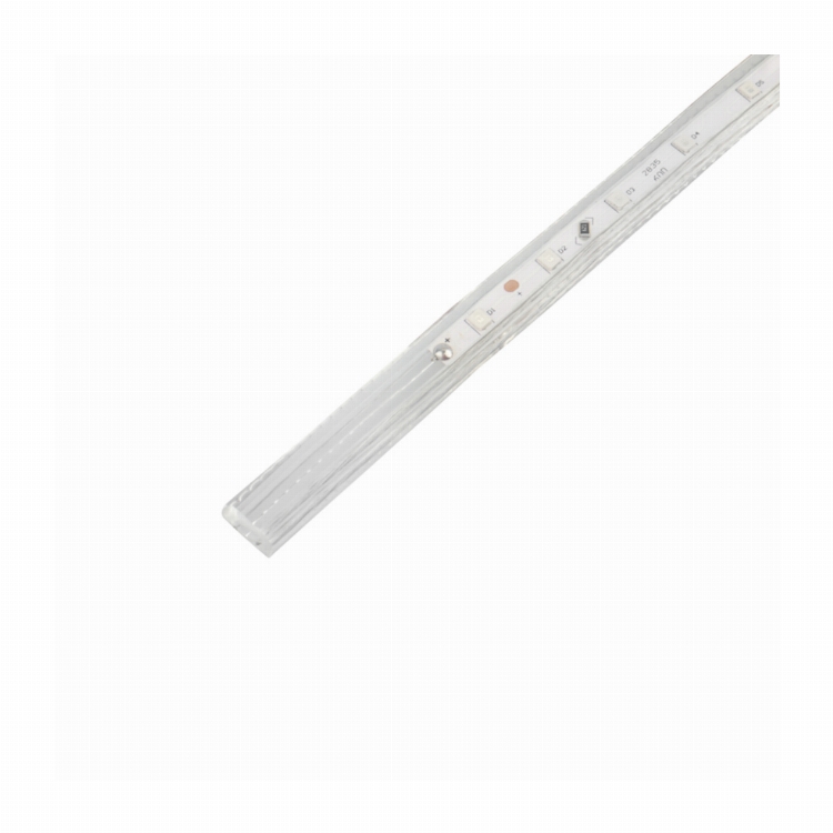 LED лента 220 В, 10х7 мм, IP67, SMD 2835, 60 LED/m, цвет свечения зеленый, бухта 100 м