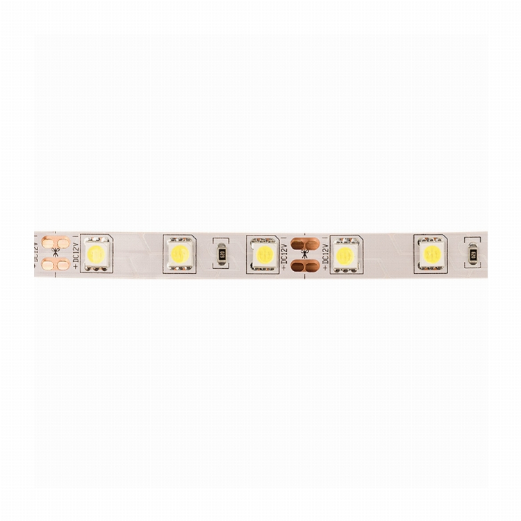 LED лента 5м открытая, 10 мм, IP23, SMD 5050, 60 LED/m, 12 V, цвет свечения белый LAMPER