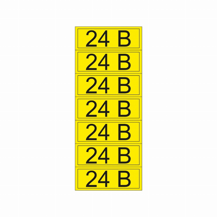 Наклейка знак электробезопасности «24 В» 35х100 мм REXANT (7 шт на листе)