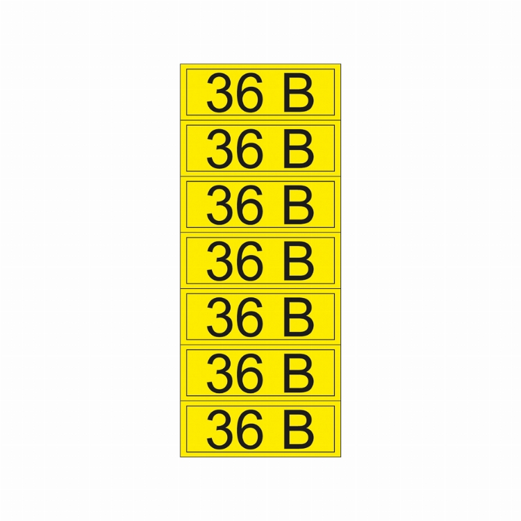 Наклейка знак электробезопасности «36 В» 35х100 мм REXANT (7шт на листе)