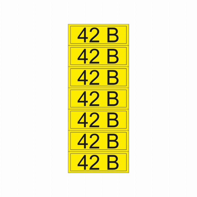 Наклейка знак электробезопасности «42 В» 35х100 мм REXANT (7 шт на листе)