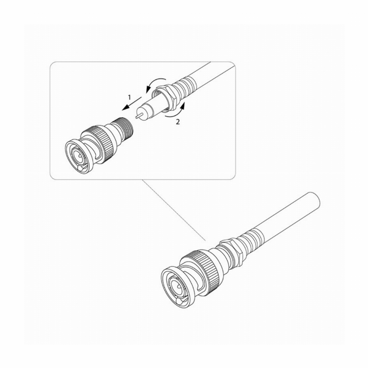 Переход штекер BNC - гнездо F REXANT