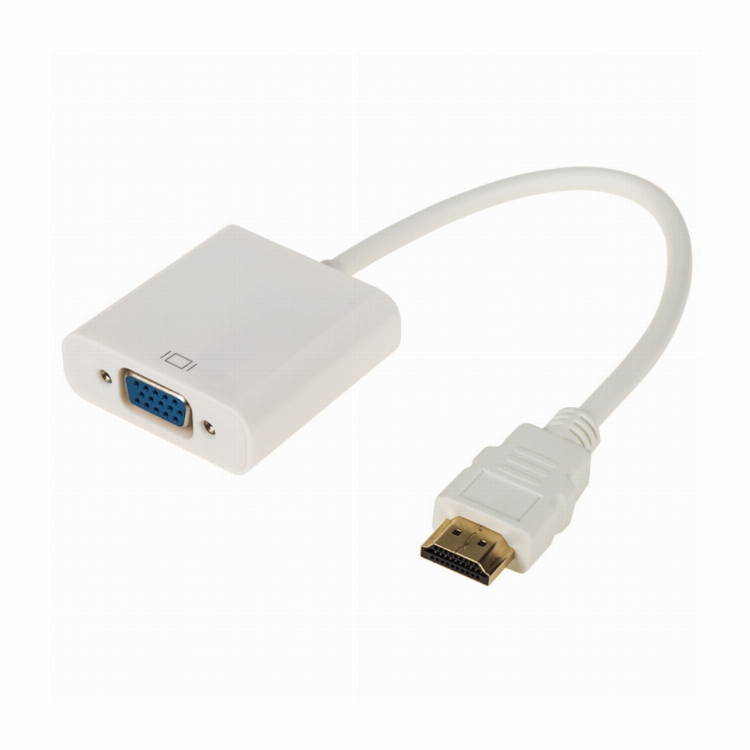 ПЕРЕХОДНИК шт. HDMI - гн. VGA (провод) + 3. 5 mm Аудио с питанием REXANT