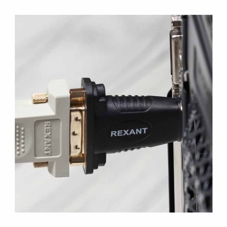 Переходник штекер HDMI - гнездо DVI-I REXANT