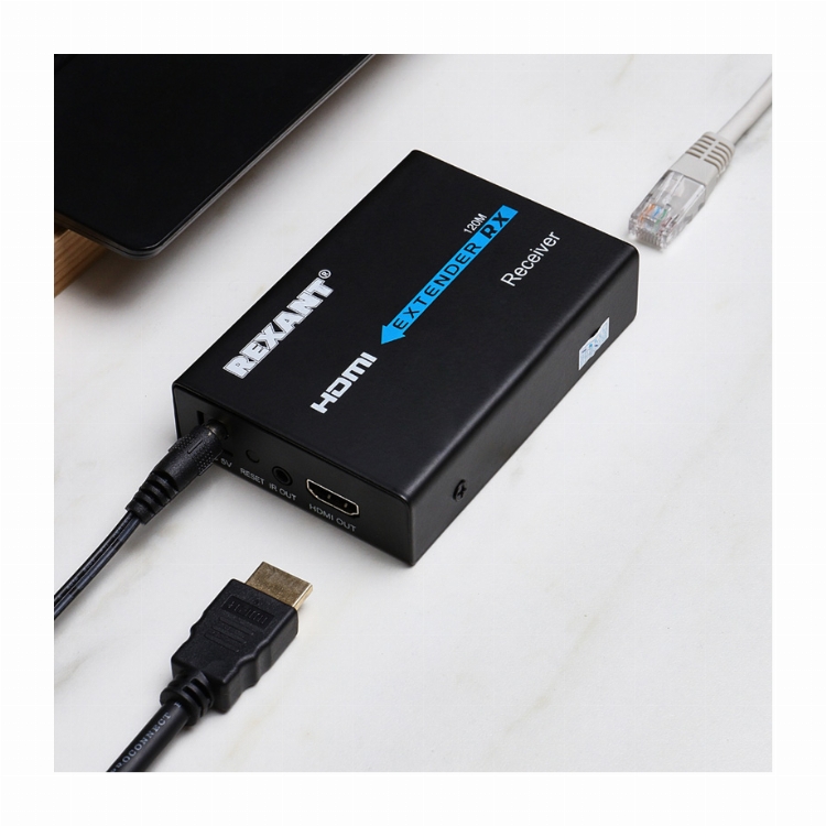 Приёмник сигнала HDMI по витой паре LAN (RJ-45) кат. 5е/6 REXANT