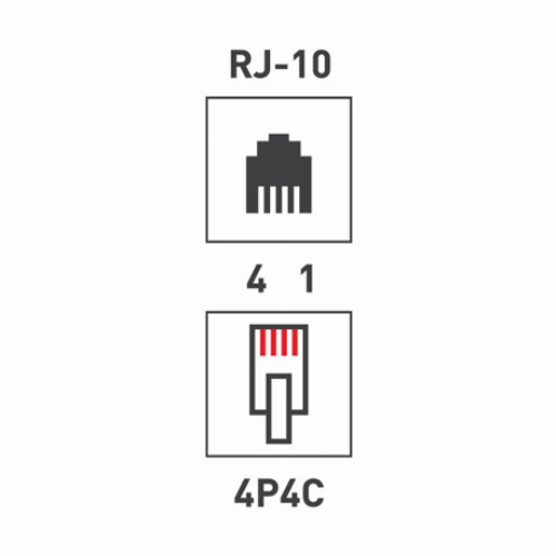 PROconnect Телефонный разъем RJ-9(4P4C)