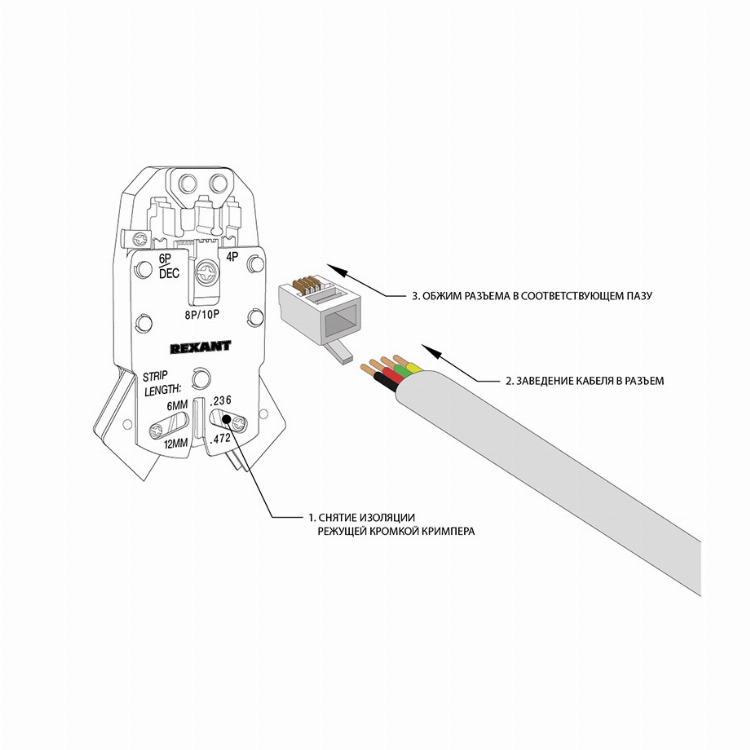 PROconnect Телефонный разъем RJ-9(4P4C)