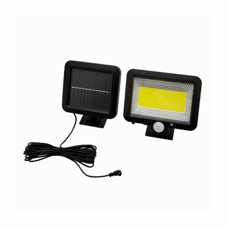 Прожектор NEW AGE LED COB Lamper 15 Вт 6500 K IP65 3 режима, выносная солнечная панель 5 м, датчики движения и освещенности, аккумулятор