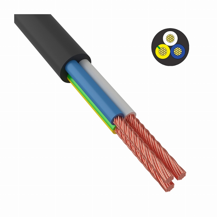 Провод соединительный ПВС 3x2,5 мм² 100 м черный ГОСТ 7399-97