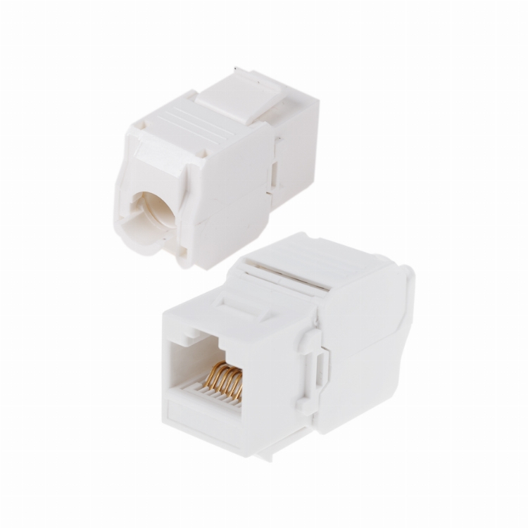 Rexant Модуль Keystone Jack RJ-45(8P8C), UTP неэкранированный, категория 6, тип 180 градусов, самозажимной, белый