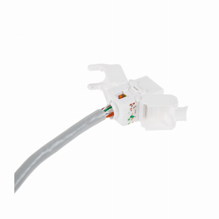 Rexant Модуль Keystone Jack RJ-45(8P8C), UTP неэкранированный, категория 6, тип 180 градусов, самозажимной, белый