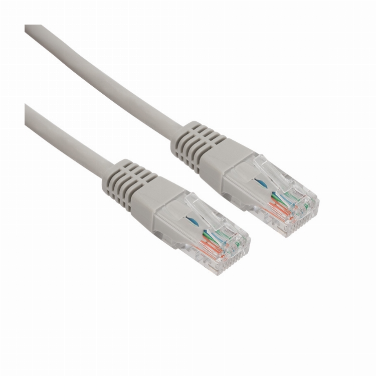 REXANT Патч-корд U/UTP, категория 5e, RJ45-RJ45, неэкранированный, LSZH серый, 0,5 м