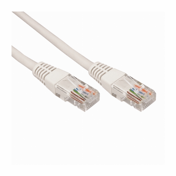 REXANT Патч-корд U/UTP, категория 5e, RJ45-RJ45, неэкранированный, PVC серый, 3 м