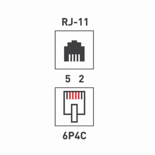 REXANT Проходной телефонный адаптер RJ-14(6P4C) (гнездо-гнездо)