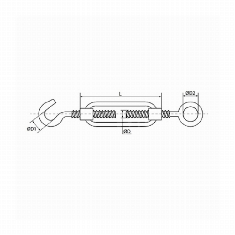 Талреп крюк-кольцо DIN 1480 М6