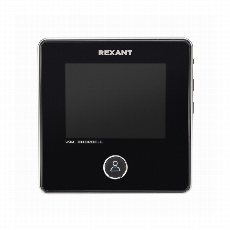 Видеоглазок дверной REXANT (DV-113) с цветным LCD-дисплеем 2.8'' с функцией звонка и записи фото, встроенный аккумулятор