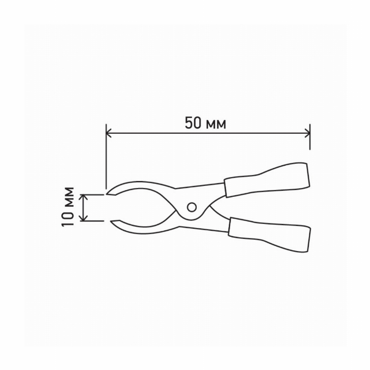 Зажим «крокодил» 10 А 50 мм REXANT