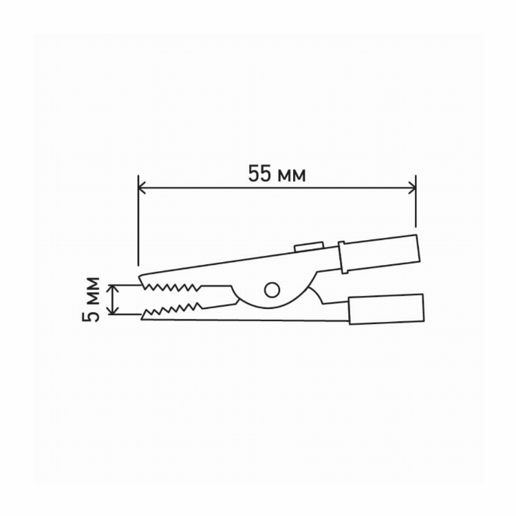 Зажим «крокодил» 5 А 55 мм REXANT